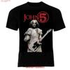 VTG John 5 mit Gitarre T-Shirt Schwarz Alle Größen Fan JJ2052 vintage Gewaschen Leicht Atmungsaktiv Grafik Weich Lässig Vielseitig