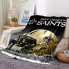 1pc Blanket - New Orleans Saints logo  Print Design,Lightweight Blanket for Sofa,Bed- Soft &Warm,Gift for All Seasons