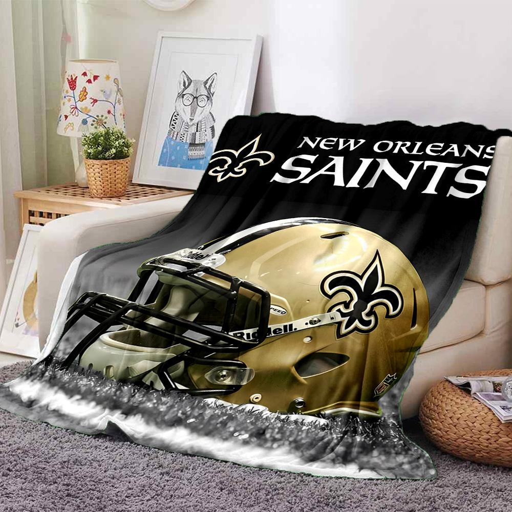 1pc Blanket - New Orleans Saints logo Print Design,Lightweight Blanket for Sofa,Bed- Soft &Warm,Gift for All Seasons