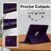 Coque de Protection - BOOLING - iPad 10,2" - Etui Rotatif 360° - Multi-Angle - Violet