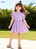 In-Stock European and American Style Cute Short-Sleeved Children's Summer Dresses