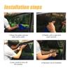 1pair Durable Car Sunroof Film Sunshade Sun Insulation Curtain UV PVC Electrostatic Stickers Car Decoration Accessories