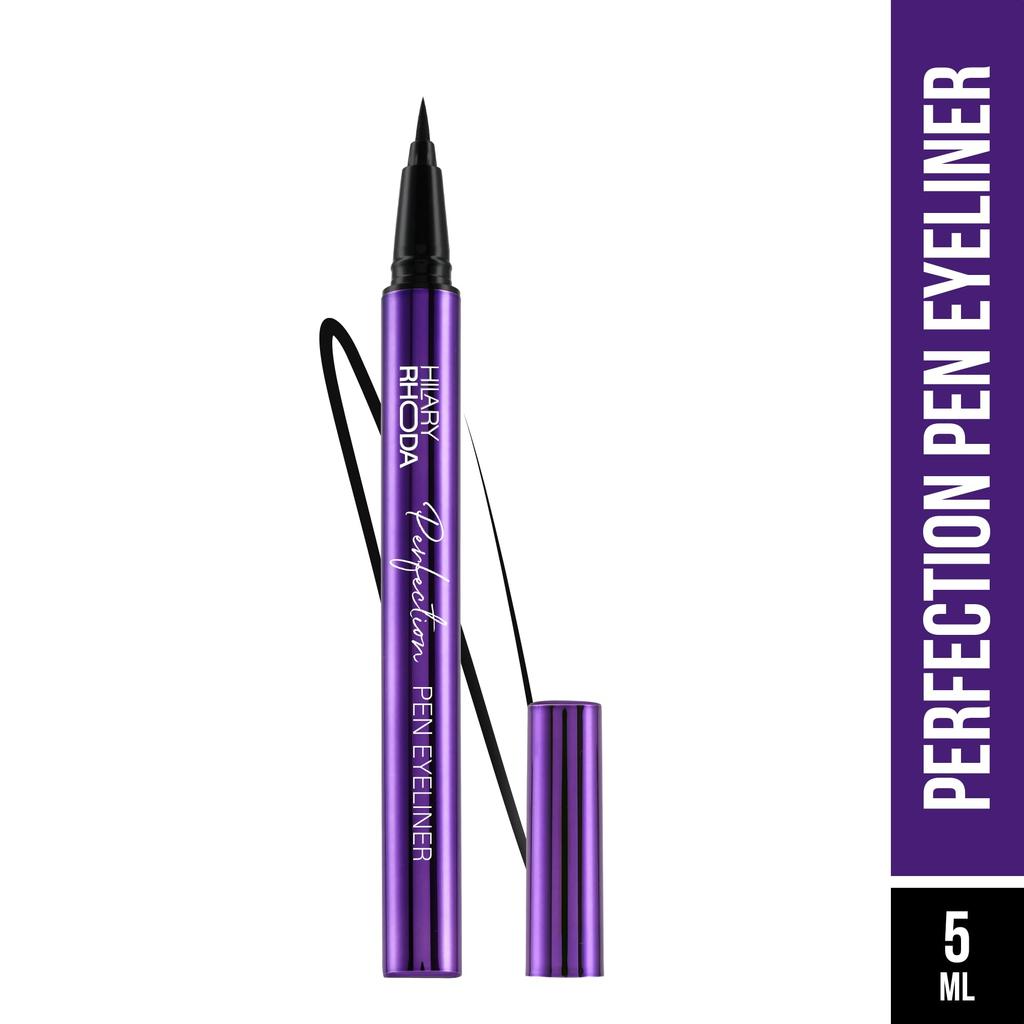 Hilary Rhoda Perfection Pen Eyeliner | Smudge-Proof & Black Waterproof Eyeliner | Precision Tip & Matte Finish | Cruelty-Free, Vegan & Paraben-Free