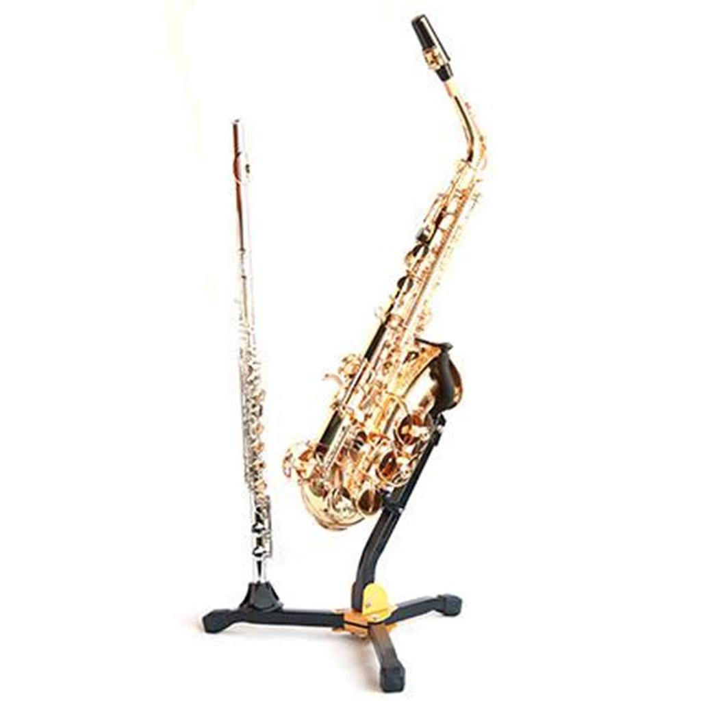 KINOKINO Saxophone Stand for and Clarinet with Alto, Tenor, Soprano, Flute, Multi-Reed Pins, Dual-Standing