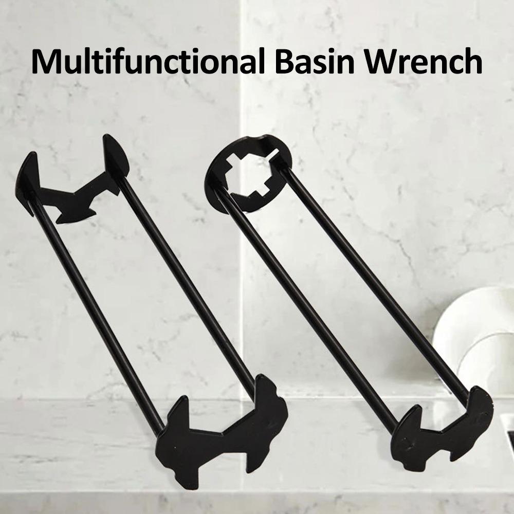 2pcs Universal Fit Basin Wrench Set Multifunctional Tool Sink Wrench Set  Kitchen Sink