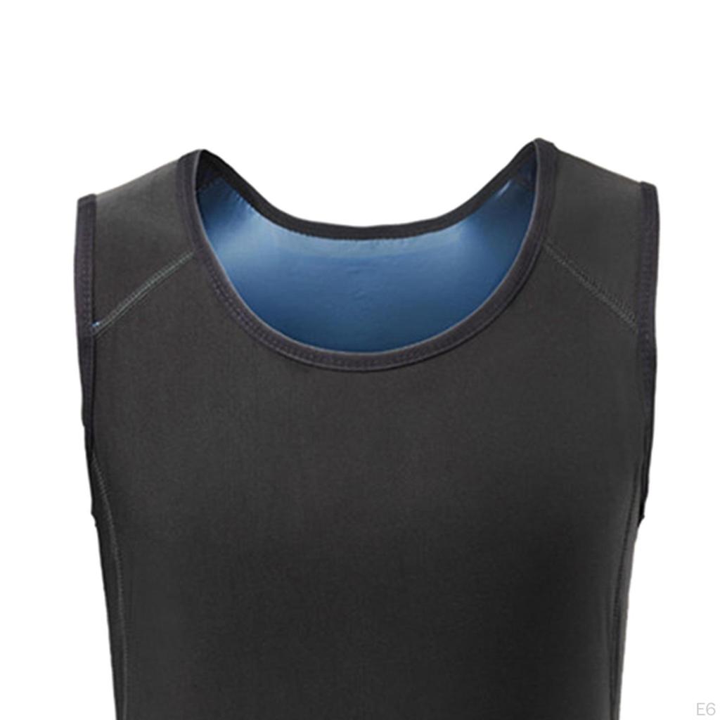 Herren Sauna Weste Schweiß Größe Korsett Tank Länge Shapewear Schlankmachendes Hemd