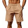 Men's Linen Breathable Thin Beach Casual Loose Five Cent Shorts