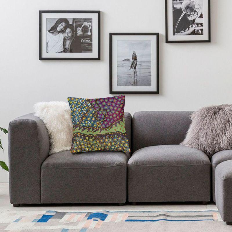 Abstract Art Yayoi Kusama Batik Pattern Square Pillowcover Home Decorative Cushion Cover Throw Pillow For Living Room Printing