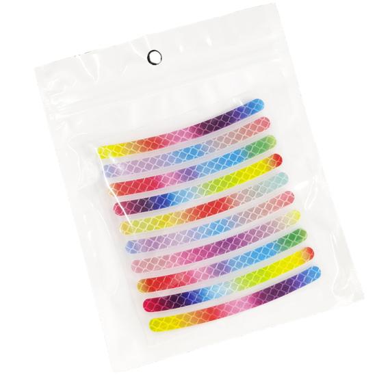 

20 шт. автомобильные наклейки красочные отражатели ступицы колеса стильные индивидуальные наклейки на автомобиль для украшения безопасности A