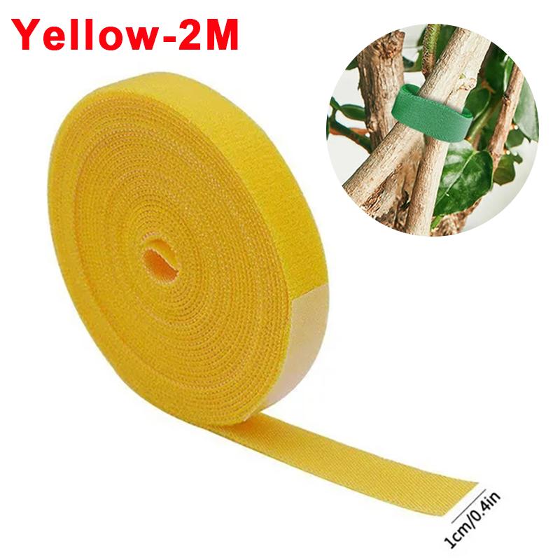 

3/1Rolls Nylon Plant Ties Reusable Self Adhesive Plant Fastener Tape Hook Loop For Support Grape Vines Tomato Gardening Supplies 1Roll