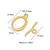 4 Sets Stainless Steel Gold Toggle OT Clasps for DIY Jewelry Making Necklaces Connectors Fasteners Bracelets Hooks Supplies