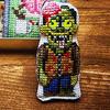 Tin Box Embroidery Kit Horror Themed Cross Stitch Kit Vintage Sewing Kit Halloween Embroidery Craft Set Gift for Embroidery Enthusiast