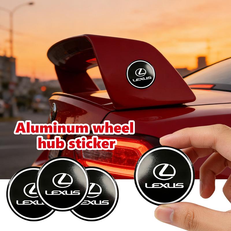 4Pcs 56mm Car Styling Wheel Hub Cap Badge Stickers For Lexus RX350 IS250 CT200h ES250 ES300h NX300h IS200 GS300