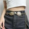 Vintage Carved Metal Waist Chain for Women - Western & Ethnic Style Belt for Jeans & Dresses