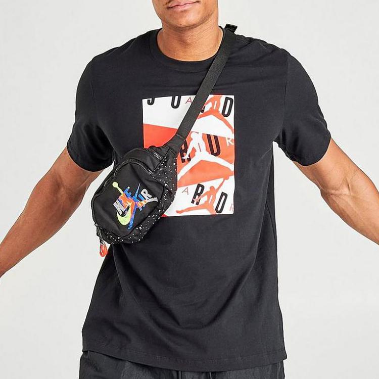 New Jordan Polyester Crossbody Bag, Sling Bag, Fanny Pack Regular Unisex Black 9A0260-407
