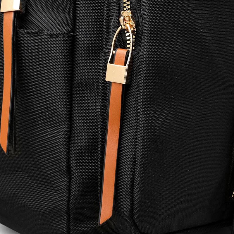 Travel Backpack Large Capacity Computer Bag Women's Commuter Solid Color Backpack