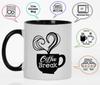 Inkdotpot Coffee Break 11 Oz Ceramic Coffee Mugs Great For Co-worker Boss Gift For Coffee