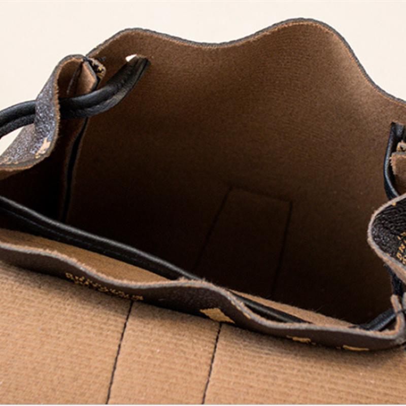 Damenmode Kleiner Rucksack Buchstabenmuster Retro Kleiner Gürtel Tragbare kleine Handytasche Reiserucksack Designertaschen