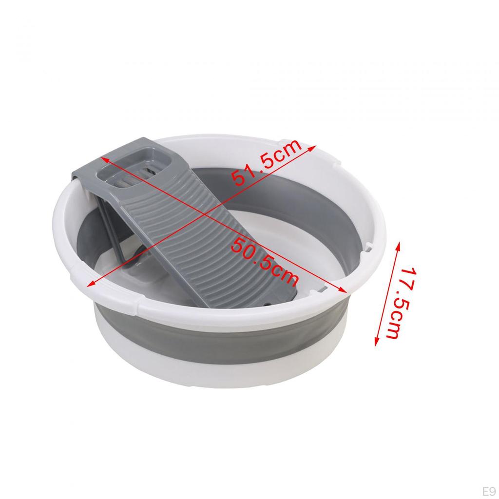 Foldable Washboard Basin for Laundry Hand Wash Board Cleaning Travel Clothes