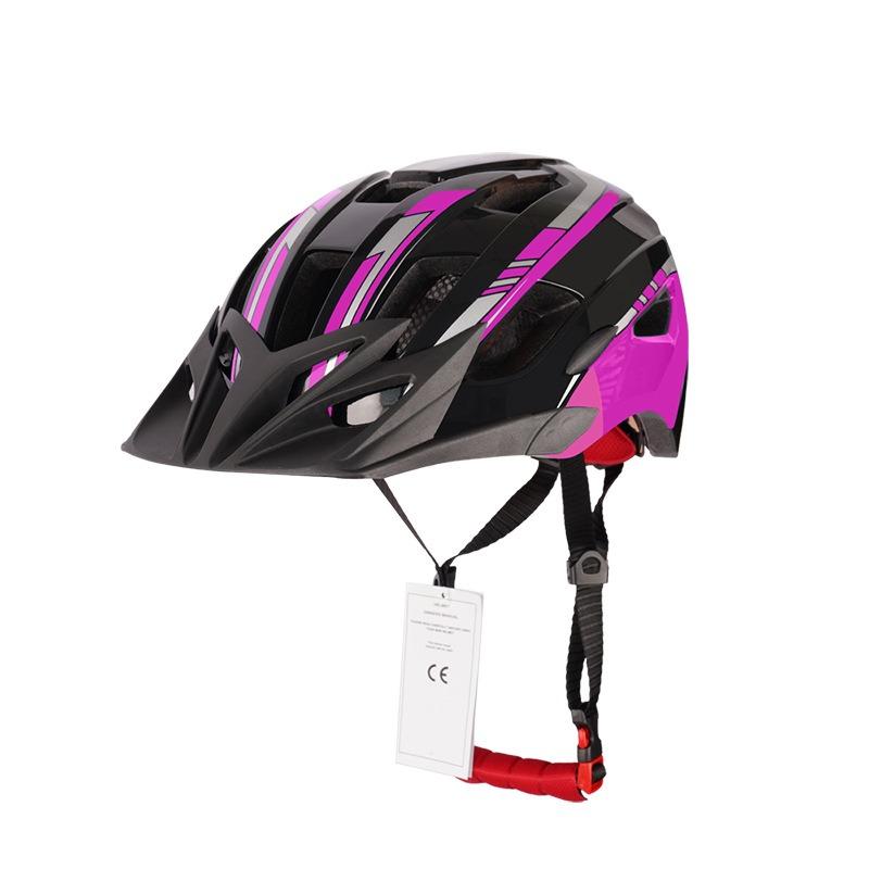 Mountain off-road bicycle integrated windbreaking peaked brim riding helmet