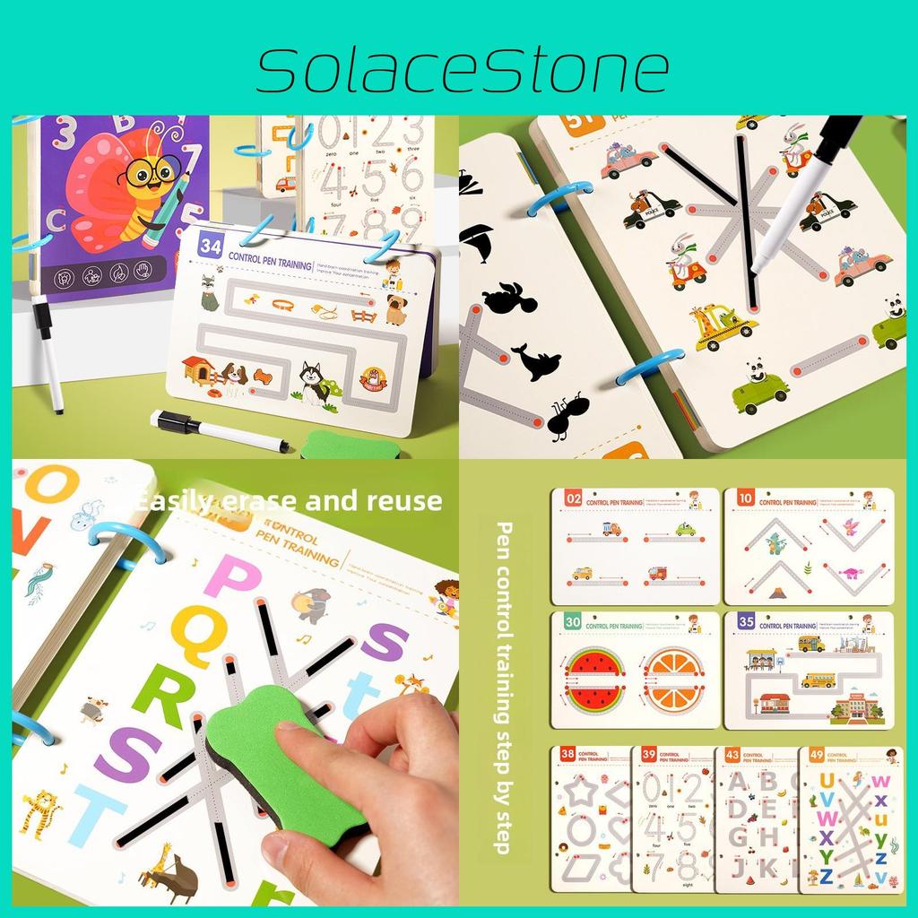 Children Skill Building Puzzle Toy Focus Pen Early Learning Writing Practice