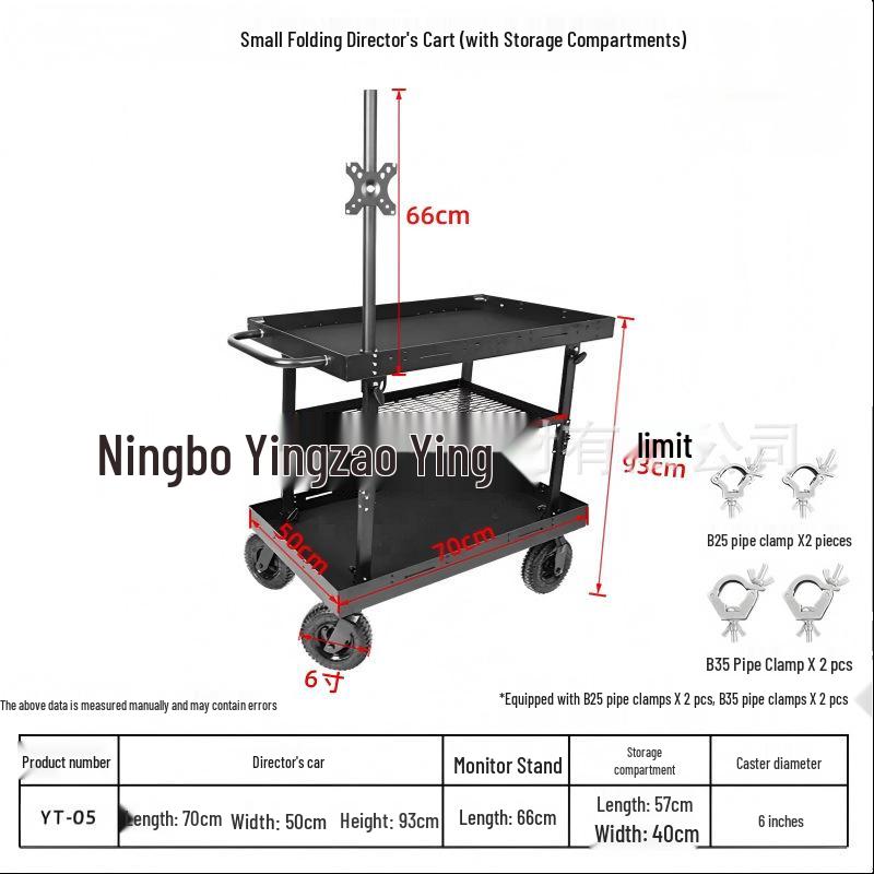 Director's Folding Tool Cart: Studio Shooting Hand Truck & Workbench