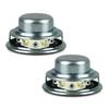 2Pcs 40mm 4Ohm 5W Full Ranges Speaker Stereo Woofer Loudspeaker Round Shape Replacement Loudspeaker Magnetic Speaker
