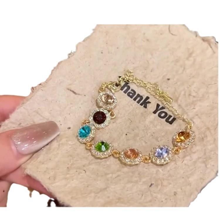 

Геометрический аксессуар для рук из сплава в корейском стиле с блестящими камнями для женской моды