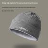 Windproof Velvet-Lined Winter Knitted Beanie with Ear Protection