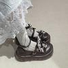 Popular French Hepburn style platform small leather shoes women's 2025 new summer skirt versatile soft-soled Mary Jane shoes