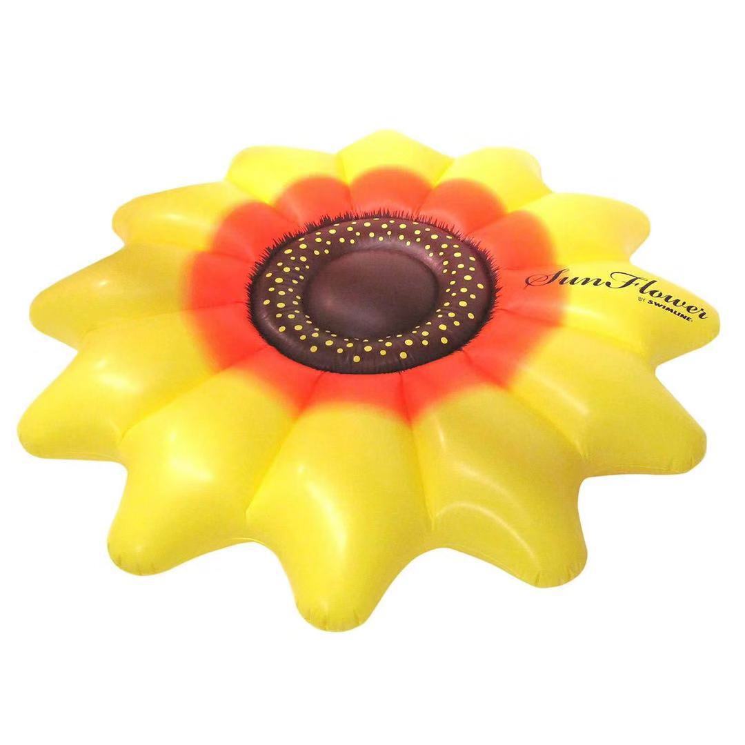 

Sunflower Pool Float - Inflatable Ride-On Lounger for Adults with Comfortable Seat жёлтый