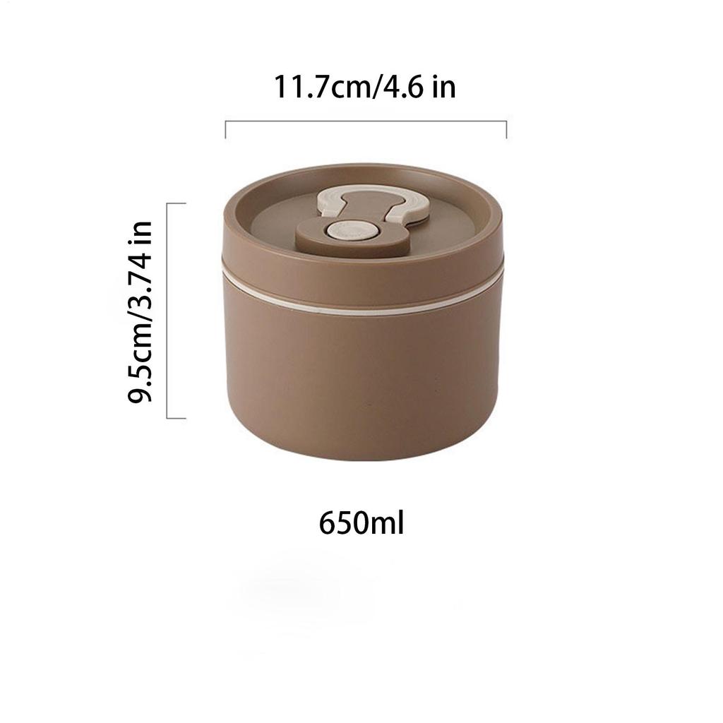 Stainless Steel Lunch Box 650ml Thermal Lunch Box Insulated Lunch Containers Meal Prep Containers for Fruit Salad Meat