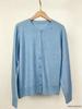 Women's Round Neck Wool Cashmere Silk Blend Cardigan - Loose, Thin, and Comfortable Knitwear for Autumn and Winter