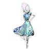85x30mm Trendy Natural Shell Brooch Pin Pendant Metal Girl Model For Lady Women Party Charm Necklace Jewelry Finding Ornament