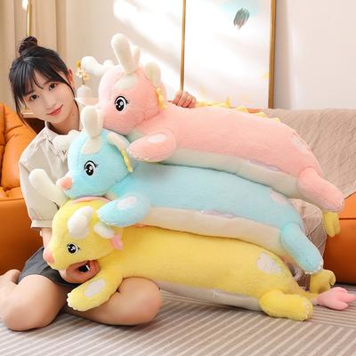 100cm Cartoon Giant Milk Dragon Plush Snow Dragon Plush Dinosaur Pterosaur Plushie Toy Soft Stuffed Animal Doll Kid Gift