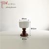 Ins French Retro Solid Wood Splicing Ceramic Goblet Coffee Cup Tray Tableware Home Decoration Photo Props