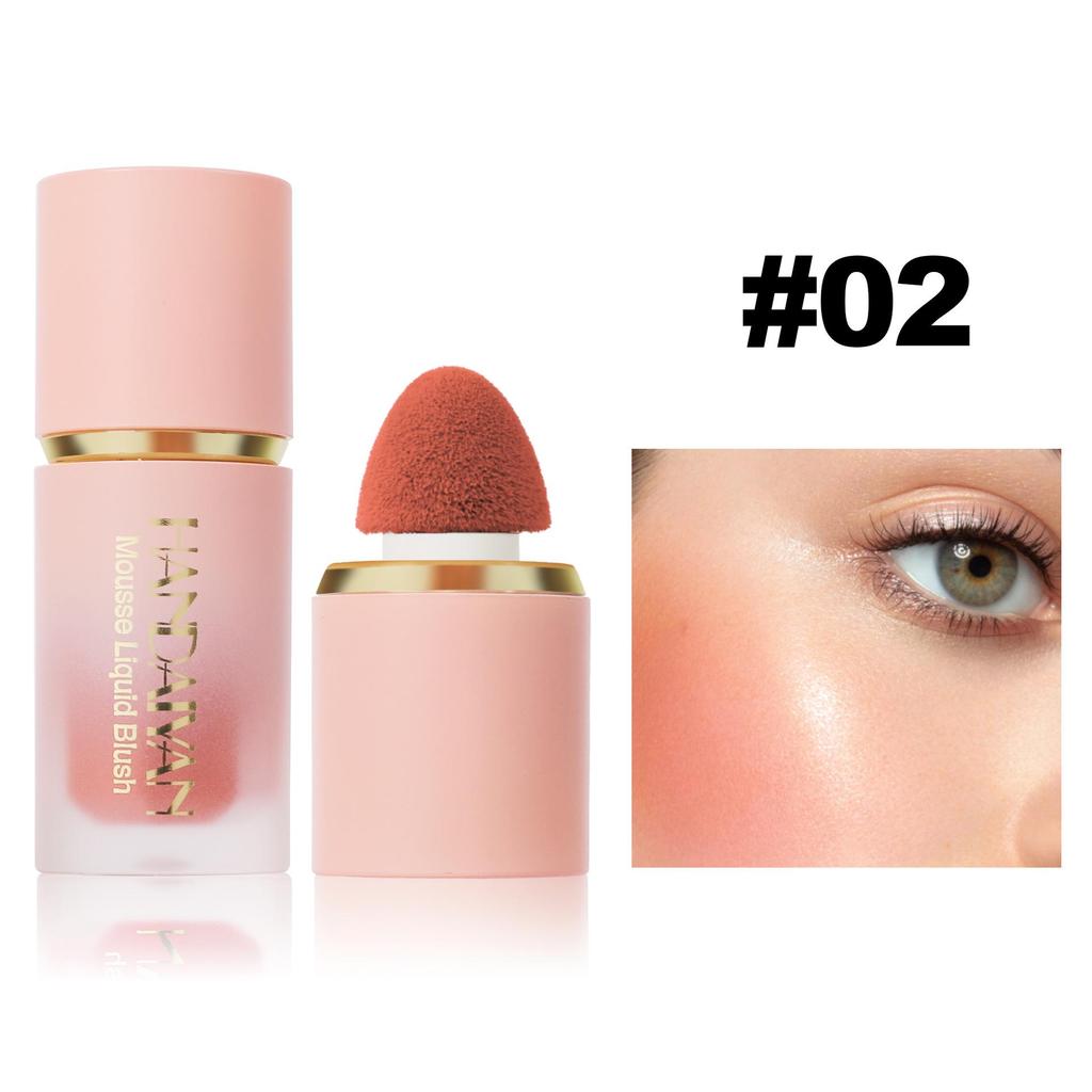 6 Color Liquid Blush Face Contouring Matte Blush Multifunctional Easy Color Blush Silky Texture Delicate Long Lasting Rouge Blush Lipstick Face Makeup