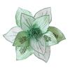 Holiday Decorations 25cm Glitter Sequins Cloth Flowers for Christmas Trees Wreaths Garland Projects and Festive Displays