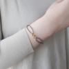 Bracelet Silver 925 Double Circle Cord Beige AS8B2310MSJ2 [Official] [Vendome Aoyama] [WEB exclusive]