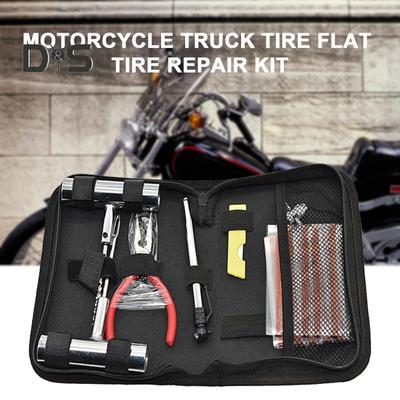 Reparatursatz für platte Reifen mit T-Griff, universell einsetzbar, nützlicher Reparatursatz für platte Reifen für Motorrad-LKW-Reifen