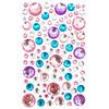 Stickers - Strass adhésifs - Rond - Couleur pastel - 109 unités