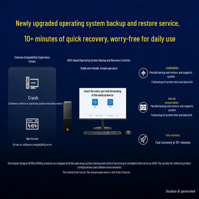 Huawei Qingyun W515y Business Desktop PC (CN version)