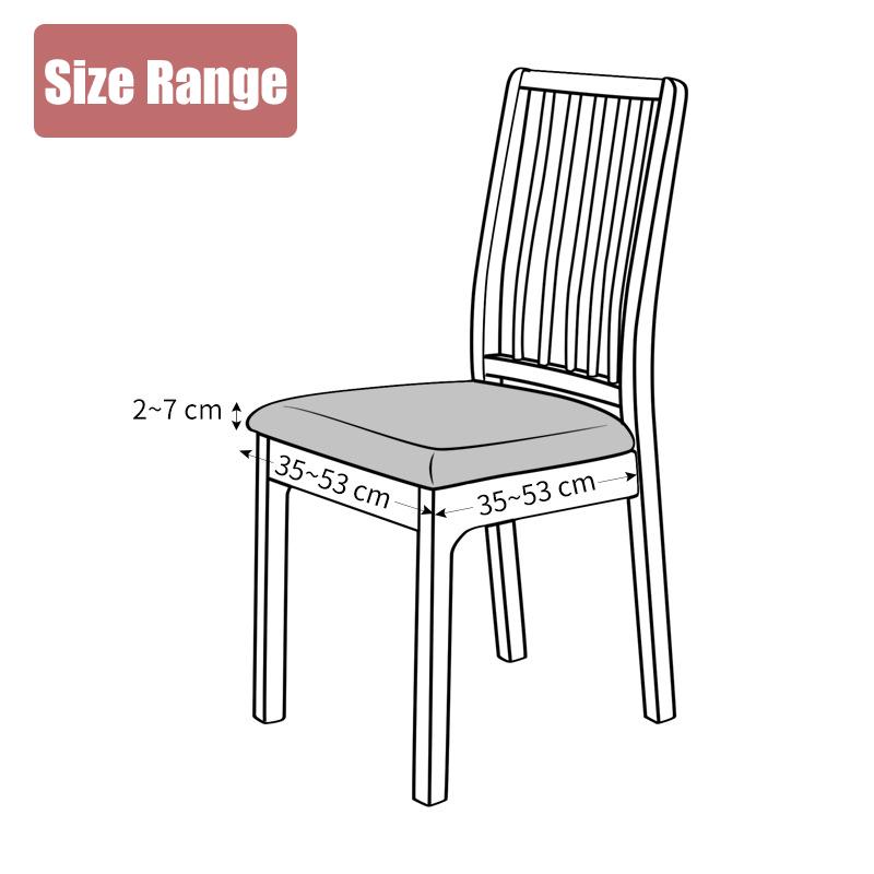 Waterproof Pu Seat Cushion Cover Faux Leather Stretch Chair Cover For Dining Area Room Area Kitchen Hospitality Anti -Dirty Oil -Proof Slipcovers