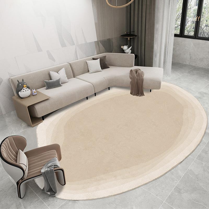 Wabi-sabi Wohnzimmerteppich Leichter Luxus Geformt Große Fläche Schlafzimmer Bettdecke Zuhause Weicher Imitations-Kaschmirteppich