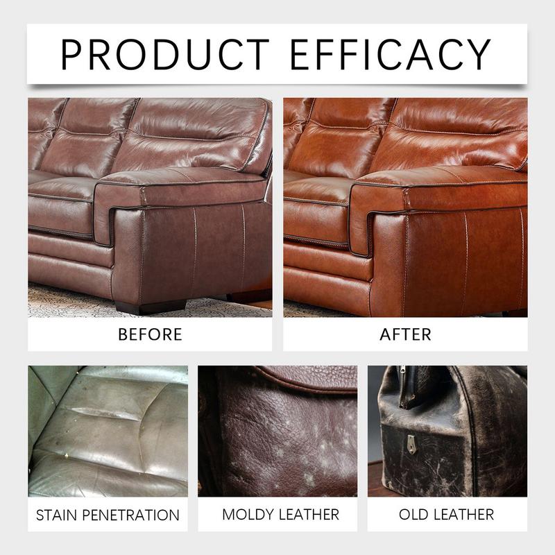 Środek do czyszczenia i odżywiania mebli skórzanych 100ml Środek do czyszczenia skóry syntetycznej Produkty do pielęgnacji skóry Roztwór do głębokiego czyszczenia skóry Dla