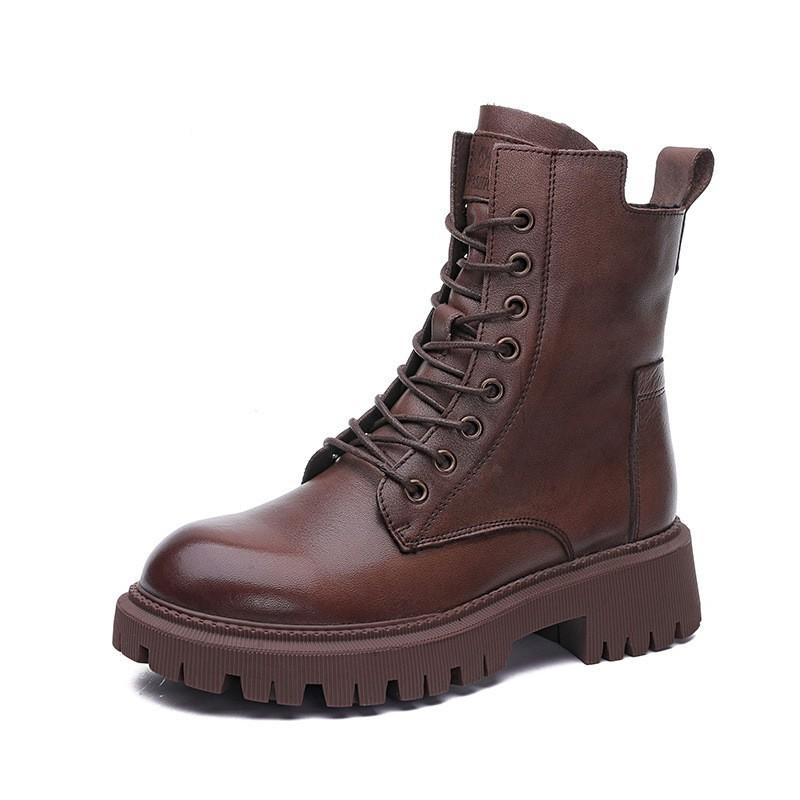 2025 Autumn and Winter New Boots Martin Boots Thick-soled High-value Versatile British Style Short Boots Support One 2025