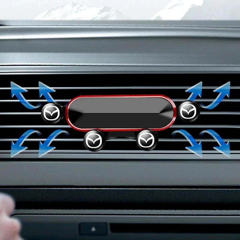 Pour Mazda Alexa CX30 CX-4 CX5 CX-5 CX8 CX-8 CX-30 CX9 CX-9 Support de téléphone pour voiture Clip d'aération Support pour smartphone Support de support à gravité