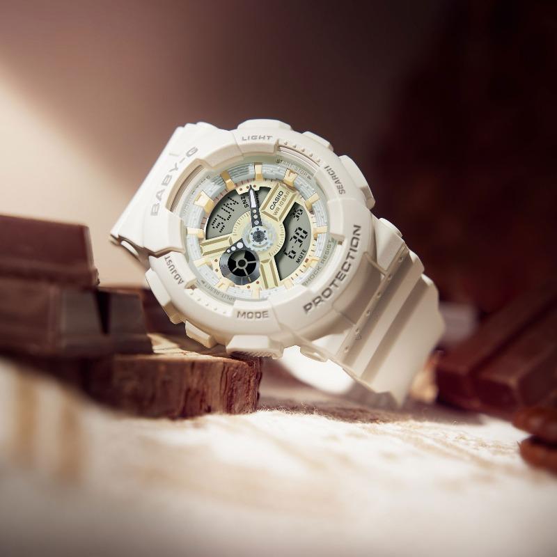 Casio Baby-G Women's Resin 100M Water Resistant Analog Shock Resistant Quartz Watch BA-110XSW-7A