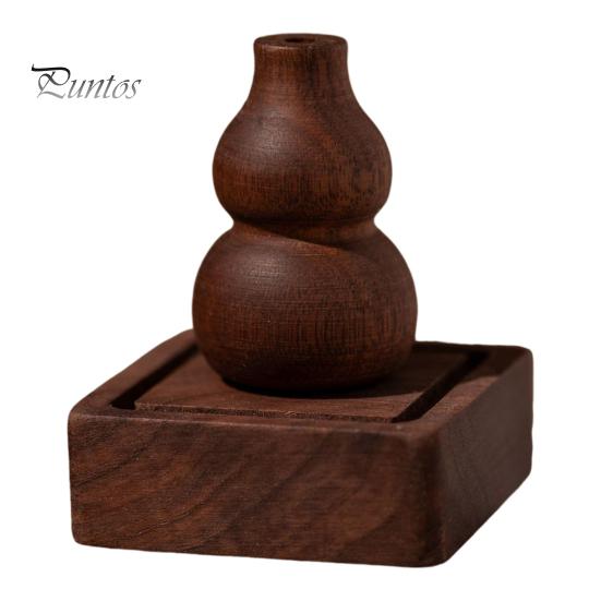 

Деревянная мини-ваза из тыквы, деревенское украшение из тыквы с основанием, мини-ваза в центре, держатель для цветов для домашнего офиса, стола, автомобиля, декор коричневый