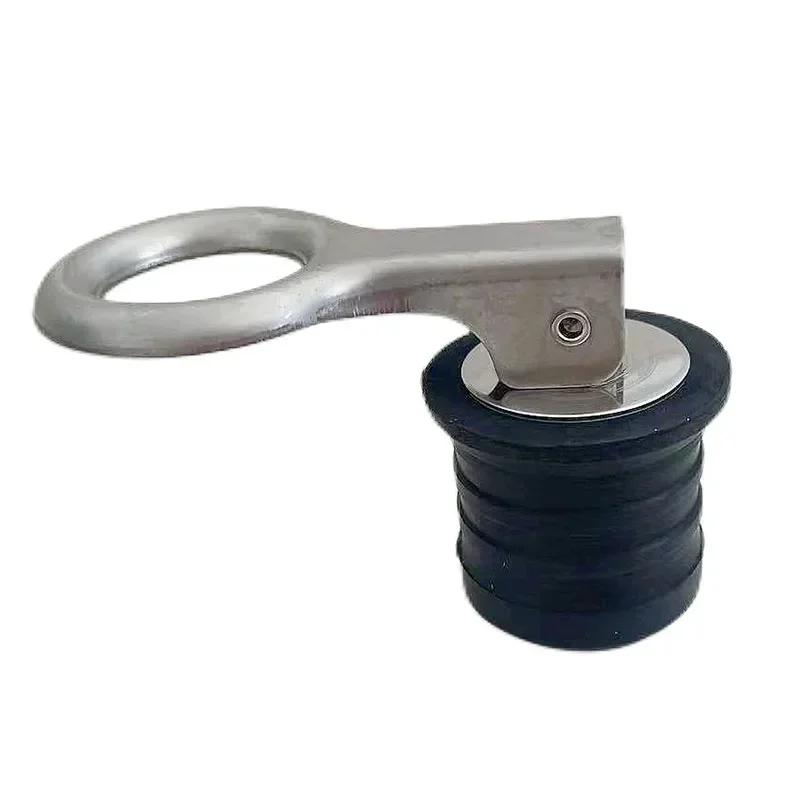 Stainless Steel Drain Plug Adjustable Snap Tight Style Rubber Drain Plugs For Dinghy Kayak Canoes Speedboats Marine Accessories